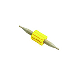 One-Piece Fingertight Column Coupler, PEEK, 10-32 male, 0.17mm bore, Yellow, ea.