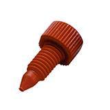 Plug, Polyamide, Red, 10-32 Thread, pk.10