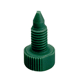 Plug, Polyamide, Green, 10-32 Thread, pk.10