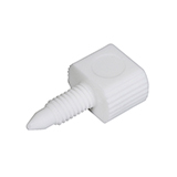 Plug, Polyamide, Logotype White, 10-32 Thread, pk.10