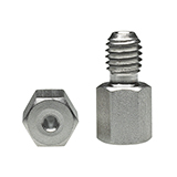 Nut, Stainless Steel, 1/16" 10-32 Long, Rheodyne type, pk.5