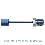 Precision Sampling Bomb adapter for high pressure Syringes fitting (NPT), 1/8" male, ea.