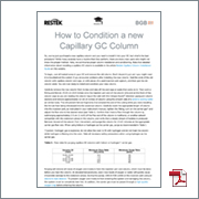 How to Condition a New Capillary GC Column