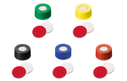 ND9 Short Thread Screw Caps with Septa Silicone/PTFE