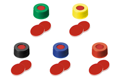 ND9 Short Thread Screw Caps with Septa PTFE/Silicone/PTFE