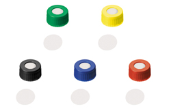 ND9 Short Thread Screw Caps with Septa PTFE only