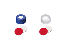 9-425 Screw Caps with Septa Silicone/PTFE - slitted, "X" Cut