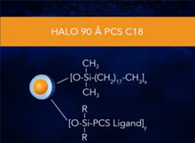 HALO PCS C18 90Å Series (Positively Charged Surface)
