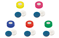 Snap Ring Cap with slitted Septa Silicone/PTFE