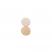 0.01" White PTFE/0.09" Clear Silicone Septum for 15-425 Screw Caps, pk. 100