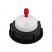 Waste-Cap S55, 1x 1/8"-Tubing Port, 1x Safety-Waste-Filter Port, ea.