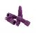 Fitting One-Piece, PURPLE, 1/8" for 2.0mm to 3.2mm OD Tubing, pk.5
