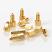 Compression Screw Gold-Plated 1/16" 10-32 for Waters ACQUITY, nanoACQUITY, pk.10