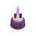 Safety-Cap GL45, Purple, 2x Tubing Port, detailed image