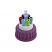 Safety-Cap GL45, Purple, 6x Tubing Port, detailed image