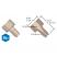 IDEX Adapter, PEEK, 10-32 female to 1/4"-28 male, 1.0mm (0.040") bore, 6.6µl swept volume