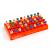 BGB Vial Rack, PP, with 50 positions for 2ml vials, orange