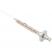2500uL Smart Syringe with fixed needle for Tool D18/57: Needle length 57mm, Polyethylene plunger, gauge 22, scale length 60mm, Point Style flat, ea.