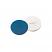 12mm slitted Septa Silicone/PTFE (white/blue), 55° shore A, 1.5mm, pk.1000 - "X"-Cut