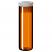 4ml Shell Vial (amber) incl. PE-Plug, 44.6 x 14.65mm, pk.1000