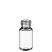 10ml Precision Thread Vial ND18 (clear) 46 x 22.5mm, pk.1000 - Rounded Bottom