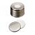ND18 Magnetic Screw Cap with Septa Silicone/Aluminum (white/silver), 50° shore A, 1.3mm, pk.1000