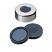 ND20 Aluminum Crimp Cap (10mm hole) with Septa Pharma-Fix (Butyl/PTFE), 50° shore A, 3.0mm, pk.1000