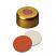 11mm Crimp Cap (yellow) with Septa Silicone Rubber/PTFE, pk.1000