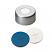 11mm Crimp Cap (silver) with X-slitted Septa Silicone/PTFE, pk.100