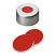 11mm Crimp Cap (silver) with Septa PTFE/Silicone/PTFE, pk.100