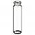 20ml ND20 Headspace Crimp Vial (clear), 75.5 x 23mm, rounded bottom, pk.100