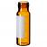 4ml Screw Vial 45 x 14.7mm (amber) with label and filling lines, pk.100