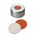 11mm Crimp Cap (silver) with Septa Silicone Rubber/PTFE, pk.1000