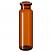 20ml ND20 Headspace Crimp Vial (amber), 75.5 x 22.5mm, rounded bottom, pk.100