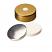 ND20 Magnetic Crimp Cap (5mm hole) with Silicone/Aluminum Septa , pk.100