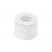 8-425 Screw Caps with 5.5mm hole (white), pk.1000