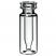 0.3ml Crimp/Snap Vial 32 x 11.6mm (clear) with integrated insert, pk.100 - Base Bonded