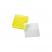 PP Storage Box for 12mm OD Vials (yellow), 130 x 130 x 45mm, 81 Position, ea.