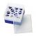 PP Storage Box for 28mm OD EPA Vials (violett), 130 x 130 x 95mm, 10 Position, ea.