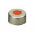 11mm Aluminum Crimp Seal (silver) with Septa PTFE/Natural Rubber, pk.100