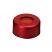 11mm Aluminum Crimp Seal (red) with Septa PTFE/Red Rubber, pk.100