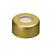 11mm Aluminum Crimp Seal (yellow) with Septa PTFE/Silicone, pk.100