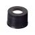10mm Cap (black) with Septa Red PTFE/White Silicone 0.060", pk.1000