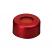 11mm Aluminum Crimp Seal (red) with Septa PTFE/Red Rubber, pk.1000
