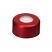 11mm Aluminum Crimp Seal (red) with Septa PTFE/Silicone, pk.100