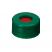 Short-Cap (green) with Septa PTFE/Silicone/PTFE, pk.100