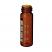 4.0ml WISP 48 Screw Vial (amber) w/White Graduated Marking Spot, pk.100