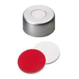 11mm Crimp Cap (silver) with Septa Silicone/PTFE, pk.100