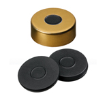 ND20 Magnetic Crimp Cap (8mm hole) with Butyl Septa , pk.100