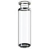 20ml ND20 Headspace Crimp Vial (clear), 75.5 x 22.5mm, rounded bottom, pk.100